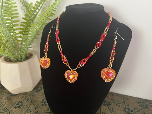 draft Jewelry Sets Sacre Coeur - Swarovski Crystal Necklace and Earring Set