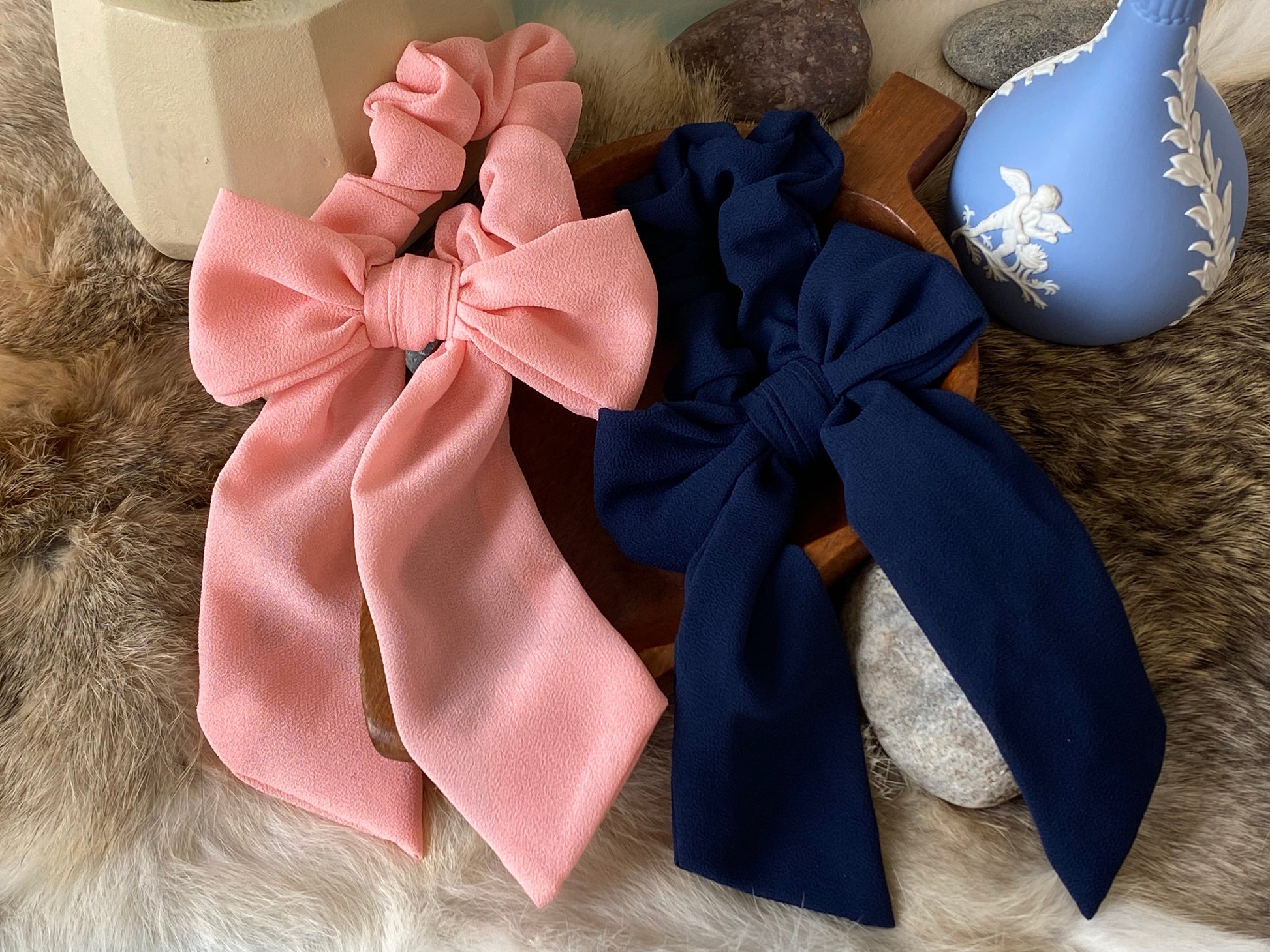 Ted & Bubs Chiffon Bow - Night Flower