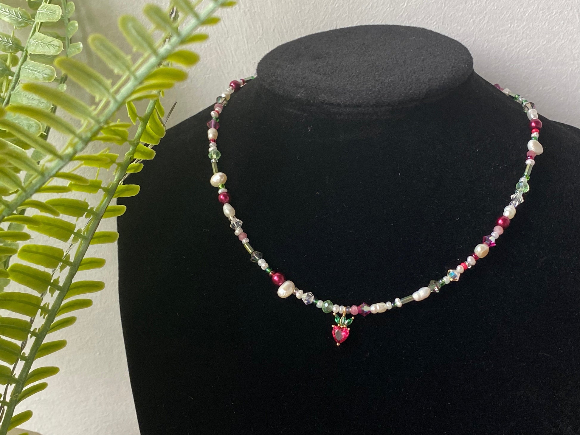 Ted & Bubs Crystal Strawberry Choker