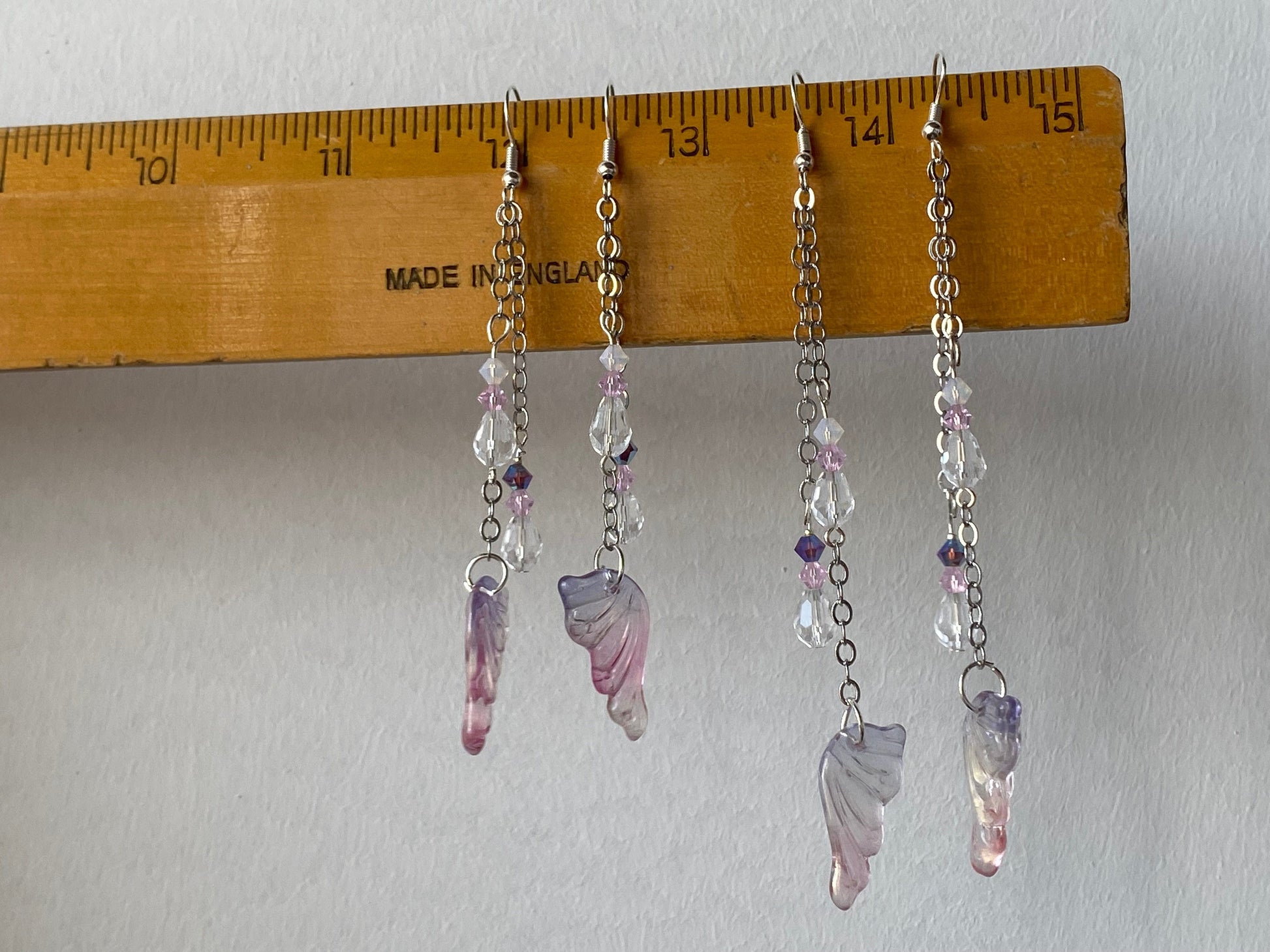Ted & Bubs Earrings Fairy Wing Earrings - Ethereal Silver