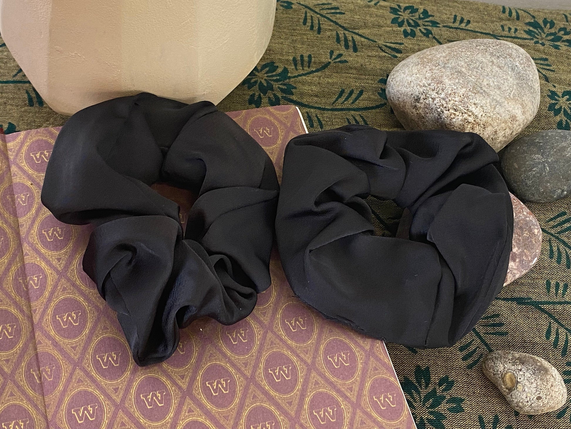 Ted & Bubs Ponytail Holders Softie Scrunchie - Black