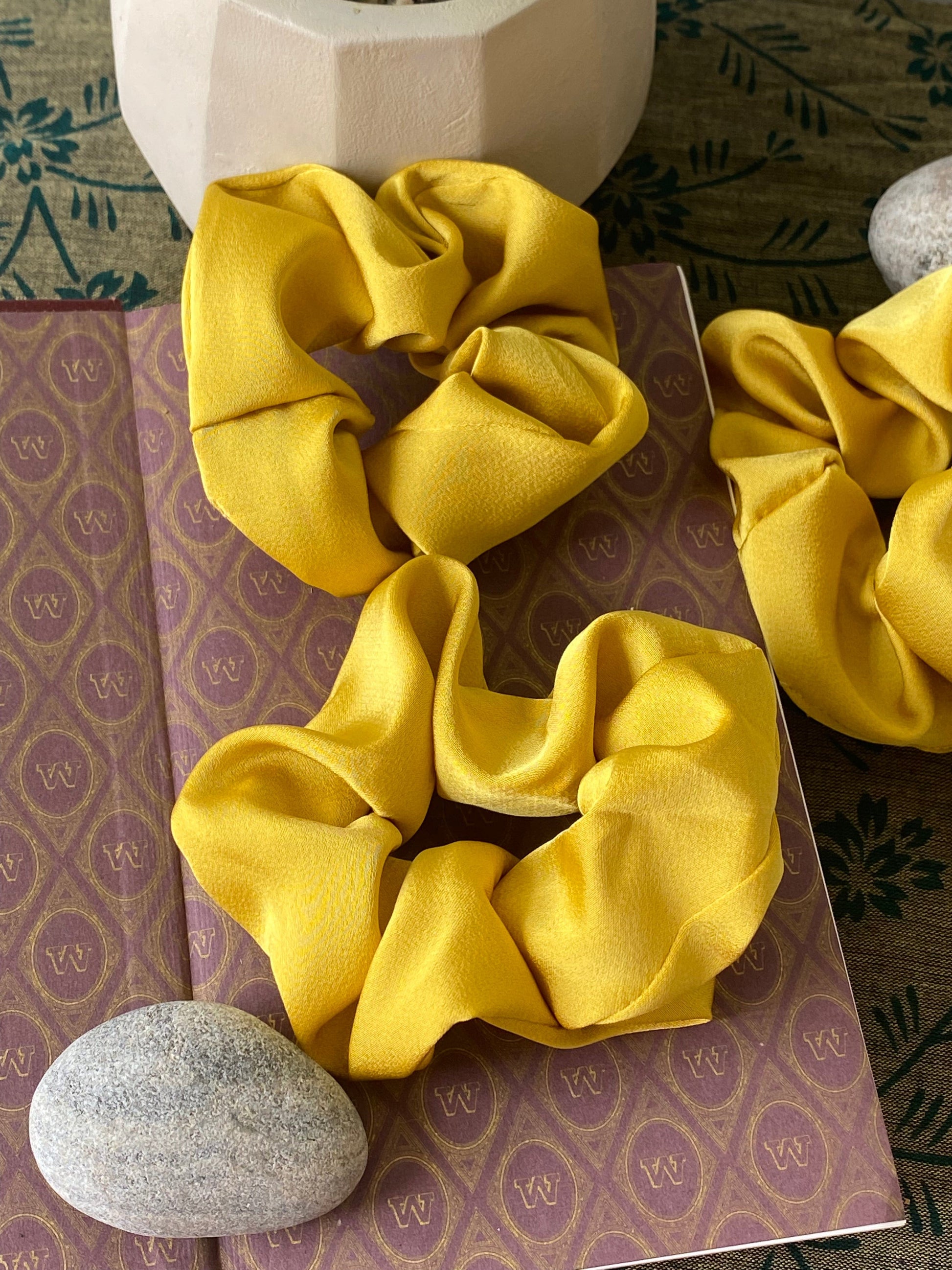 Ted & Bubs Ponytail Holders Softie Scrunchie - Mustard